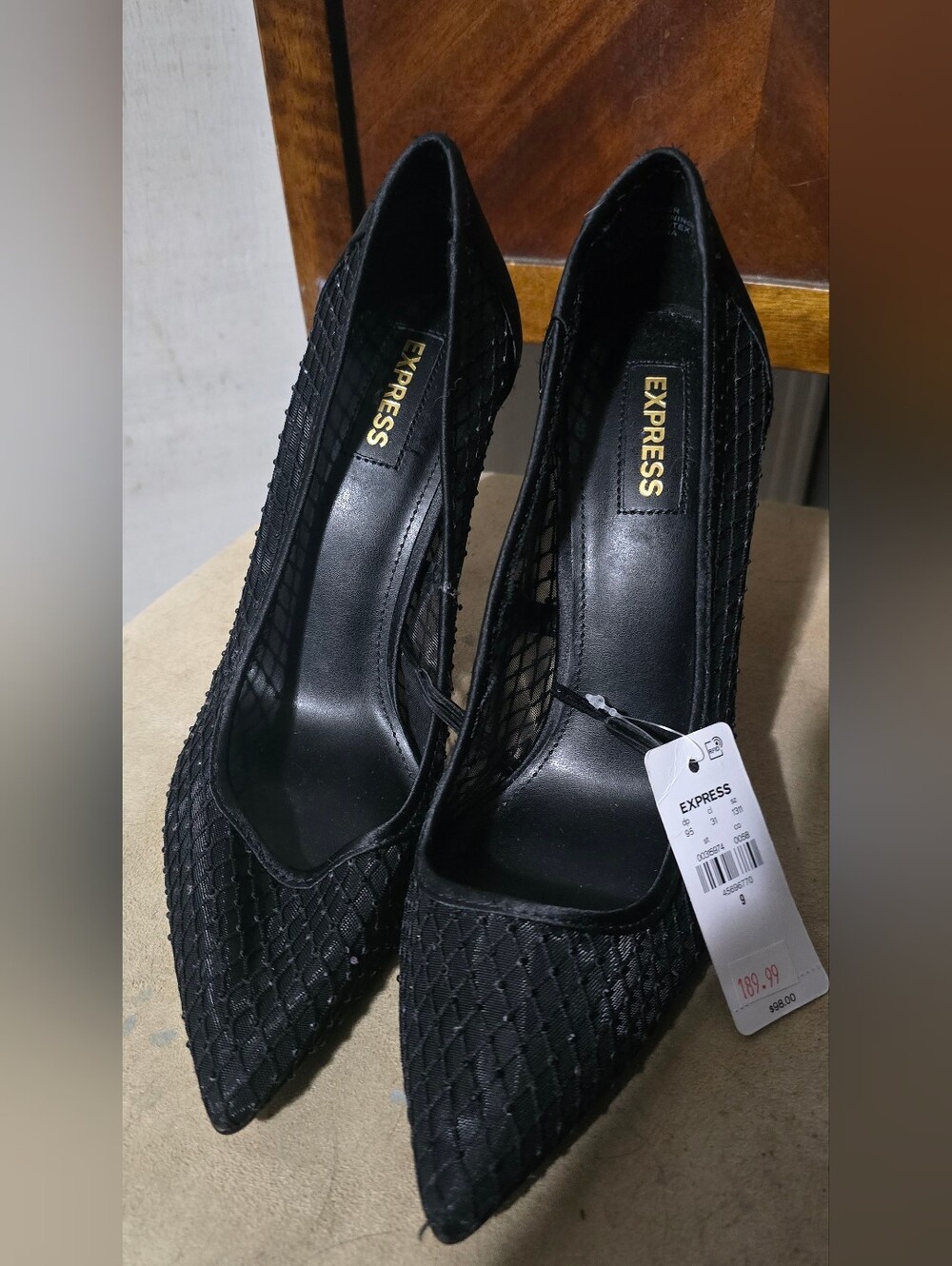 Express Rhinstone Heels - Picture 2 of 5